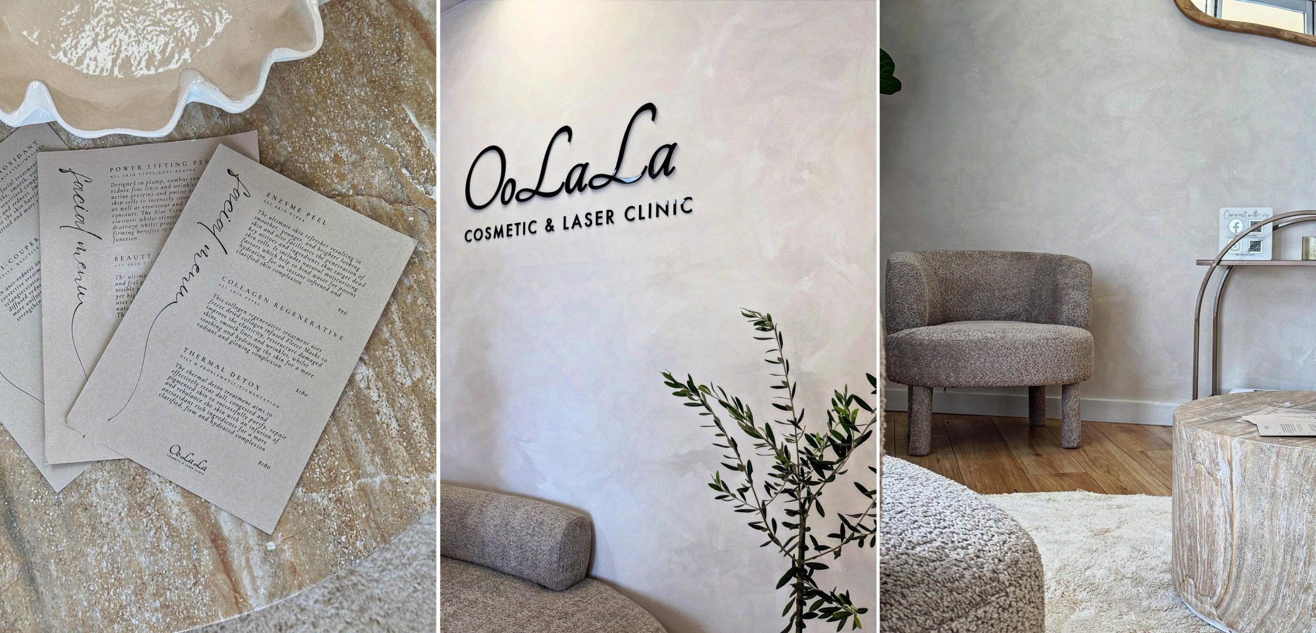 facial treatment menu and clinic in Surfers Paradise